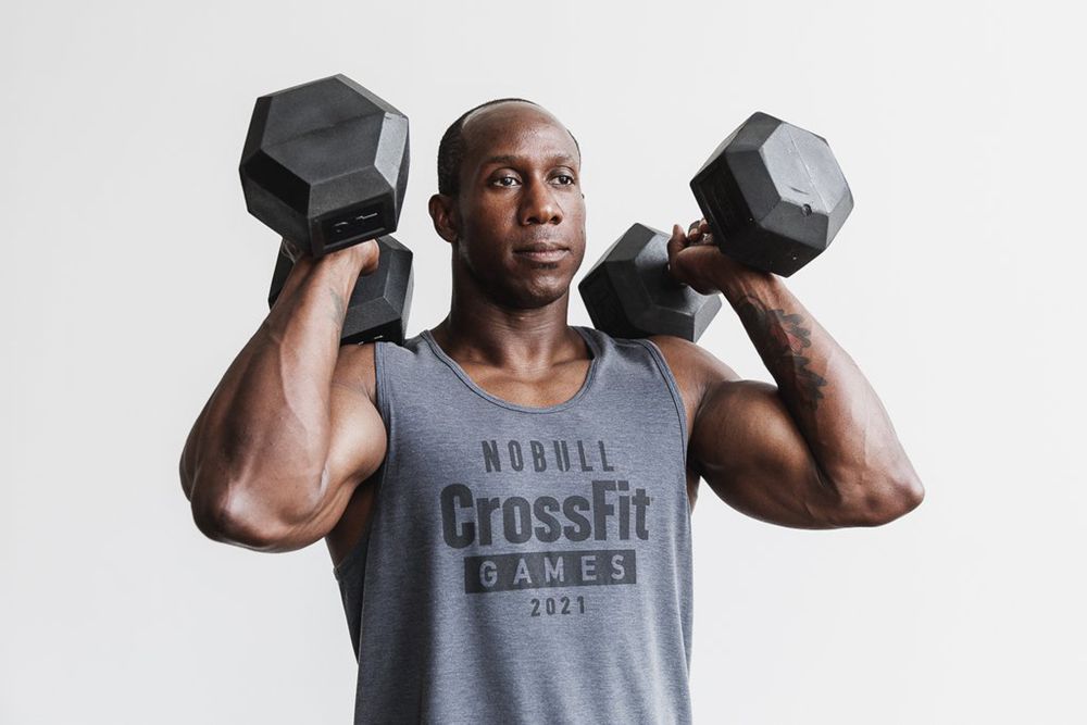 Débardeurs NOBULL Homme Grise - NOBULL Crossfit Games® 2021,France (1248-NXCTK)